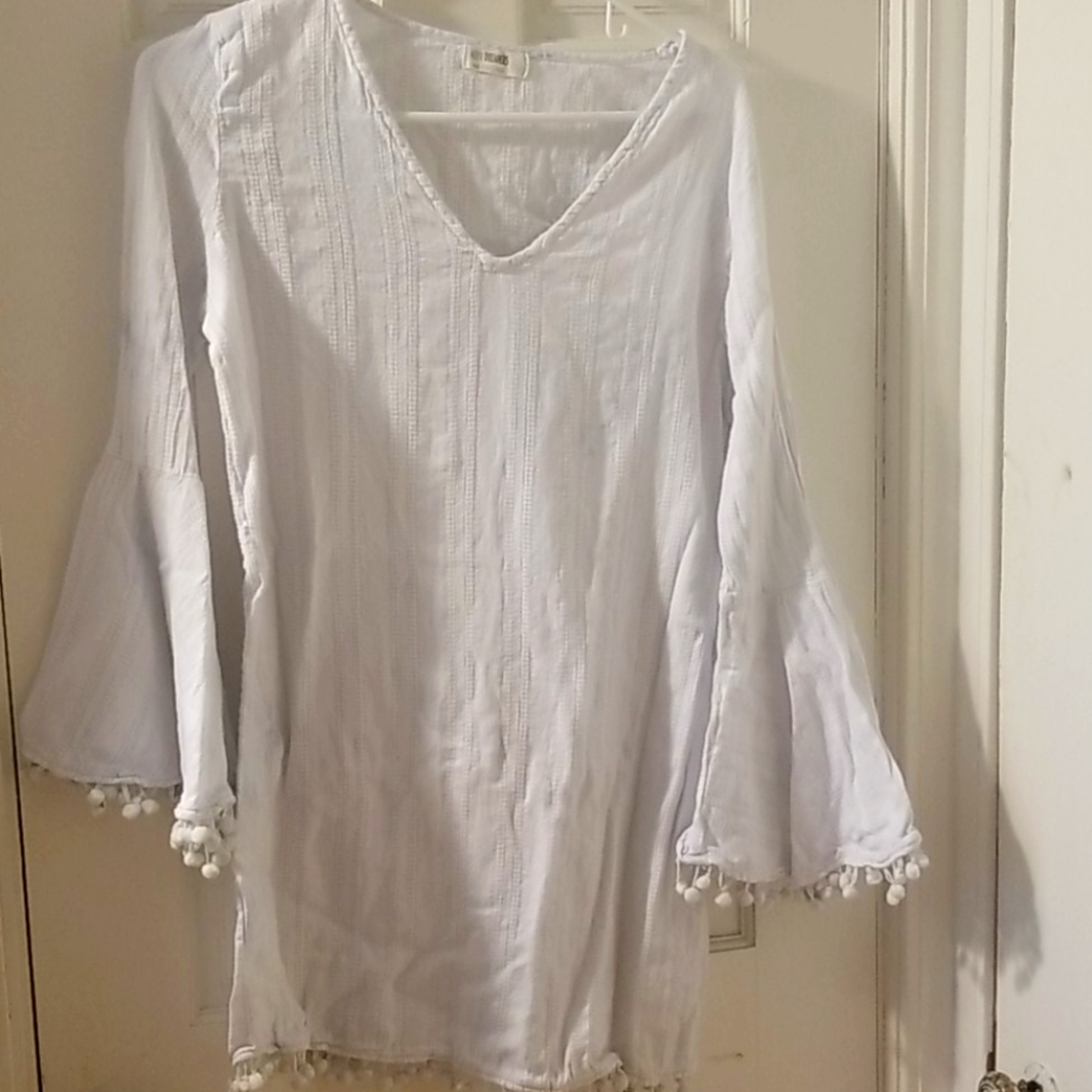 Bell sleeve swim suit cover up